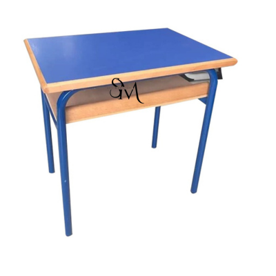 Table Scolaire Individuelle Avec Casier en bois A0134