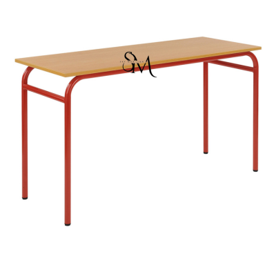 Table scolaire biplace sans casier Ref A0139