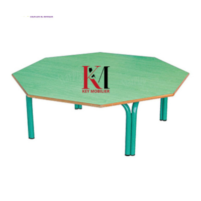 Table octogonale pour maternelle et primaire A0135