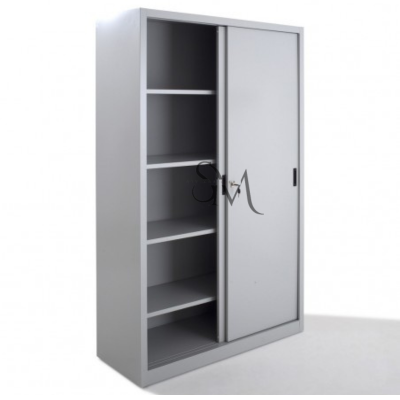 Armoire haute métallique avec 2 portes coulissantes Réf A0125